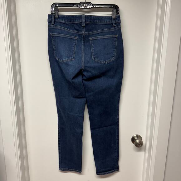 Talbots Womens Heritage Ankle Crop Blue Jeans Mid Rise Medium Wash Size 6 - Picture 2 of 10